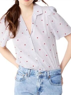 Draper James red white blue Stars and Stripes 4th of July Patriotic bodysuit XL